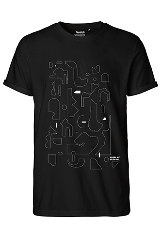 t-shirt print on black t-shirt